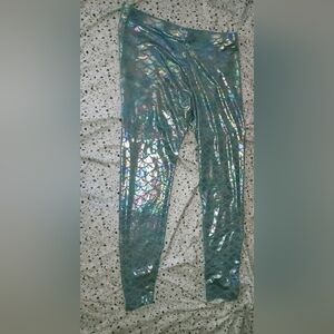 Iridescent Mermaid Leggings for Juniors Or Petite Women